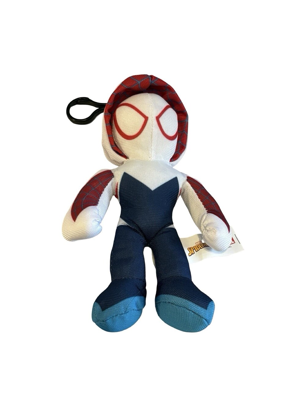 Marvel Spiderman Super Hero Ghost-Spider Gwen 6” Plush Keychain Backpack Clip